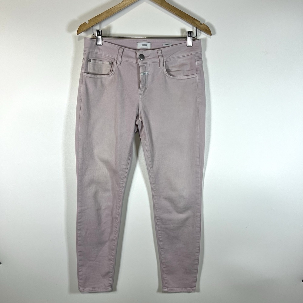 Closed Jeans Womens Size 28 Light Pink Candiani‎ Tapered Cotton Made in Italy